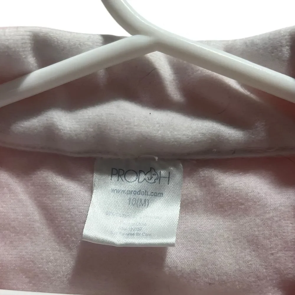 Prodoh Girls Quilted Half Zip Pullover Pink Size 10